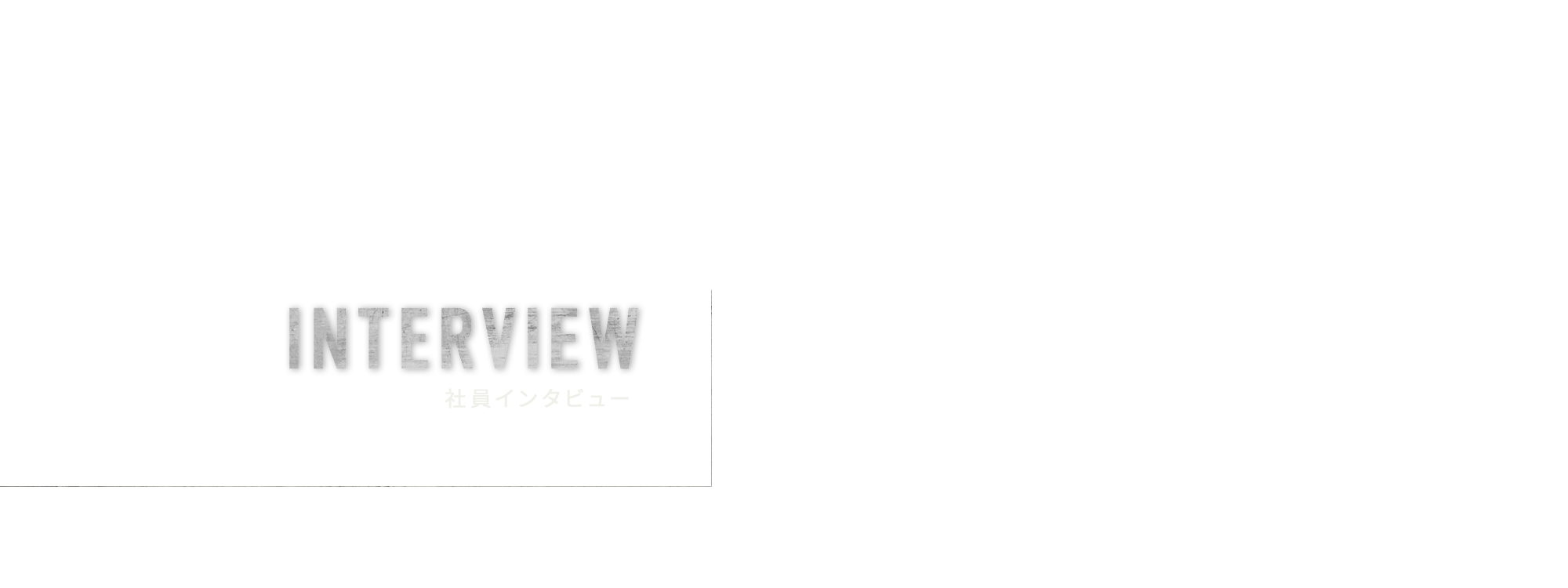 社員インタビュー